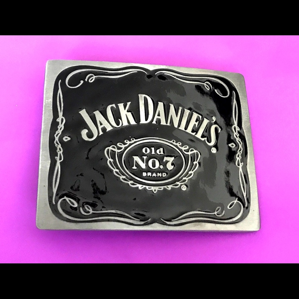 Western—JACK DANIEL'S OLD NO. 7 LABEL BELT BUCKLE